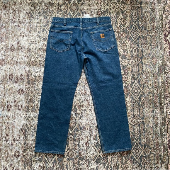 Carhartt denim jeans medium wash blue 36x30 MENS Traditional Fit